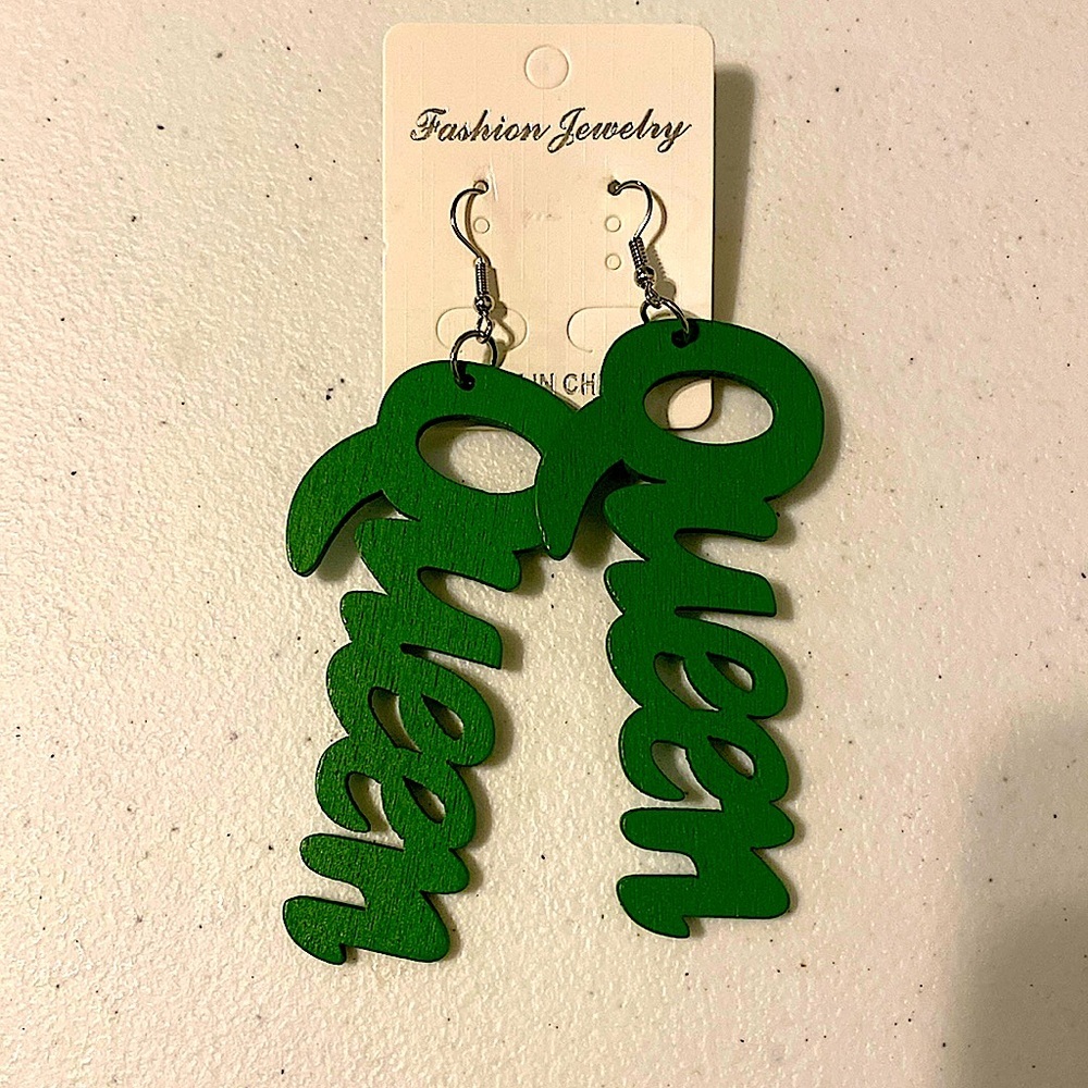 Queen earrings.